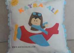 Keçe Pilot Bebek Yastık