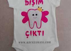 Keçe İşlemeli  ”Dişim Çıktı” Zıbını