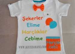 Keçe İşlemeli Bayram Tişörtü