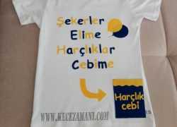 Keçe İşlemeli Fenerbahçeli Bayram Tişörtü