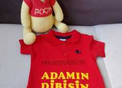 Keçe İşlemeli ”Adamın Dibisin Dede” Tişört