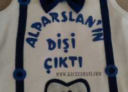 Keçe İşlemeli Diş Zıbını (Alparslan)