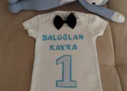 Keçe İşlemeli 1 Yaş Zıbın ”Kayra”