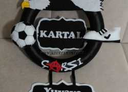 Keçe Beşiktaş Taraftar Kapı Süsü(Kartal)
