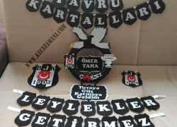 Keçe Beşiktaş Taraftar Kapı Süsü(Ömer Taha)