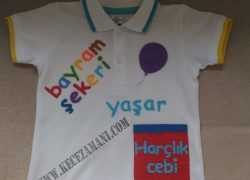 Keçe İşlemeli Bayram Tişörtü(Yaşar)