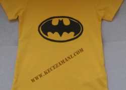 Keçe İşlemeli Batman Tişört