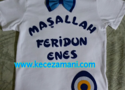 Keçe İşlemeli Sünnet Tişörtü (Feridun Enes)