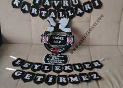 Keçe Beşiktaş Kapı Süsü (Yağız Alp)