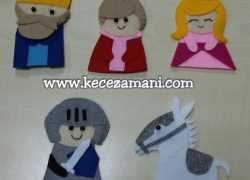 Keçe Parmak Kuklası Masal Karakterleri