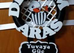 Keçe Beşiktaş Taraftar Kapı Süsü(Devrim Aras)