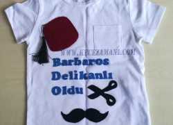 Keçe İşlemeli Sünnet Tişörtü (Barbaros)