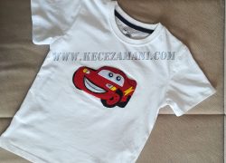 Keçe İşlemeli Şimşek Mekkuin Tişört