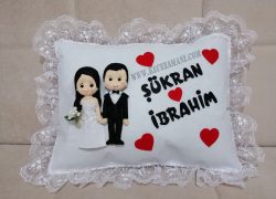 Keçe Gelin-Damat Yastığı