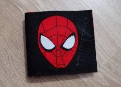 Keçe Örümcek Adam Çocuk Cüzdan