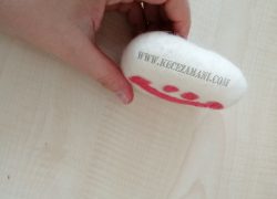 Keçe İğneleme Sabun Gülen Yüz