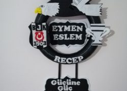 Keçe Beşiktaş Kapı Süsü(Eymen-Eslem-Recep)