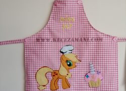 Keçe İşlemeli Applejack Pony Mutfak Önlüğü