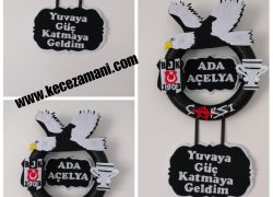 Keçe Beşiktaş Kapı Süsü(Ada Açelya)