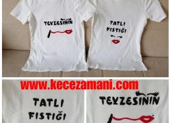Keçe İşlemeli Teyze-yeğen Tişörtü