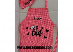 Keçe İşlemeli Chef Önlük