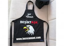 Keçe İşlemeli Beşiktaş Önlük Türker Şef