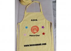 Keçe İşlemeli Mutfak Önlüğü Masterchef