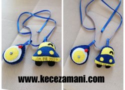 Keçe Fenerbahçe Araba Dikiz Ayna Süsü