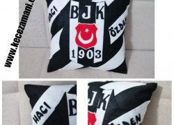 Keçe Beşiktaş Taraftar Yastık İsimli