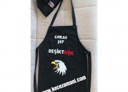 Beşiktaş Keçe İşlemeli Mutfak Önlüğü nlüğü (Emrah Şef )