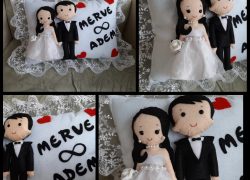 Keçe Gelin_Damat Yastık