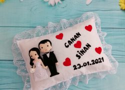 Gelin-Damat Keçe Yastık(Canan-Sinan)