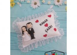 Keçe Gelin-Damat Yastık (Kader&Çağrı)