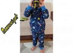 Pazen Pijama Uzay Desenli Memnuniyet