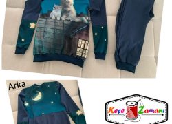 Beyaz Kedi Pijama Takımı
